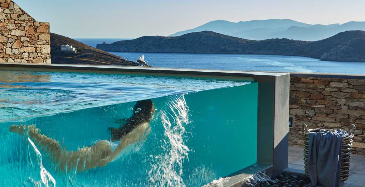 Pool Frau Island, Ios Liostasi Hotel, Greek Cuisine Magazine