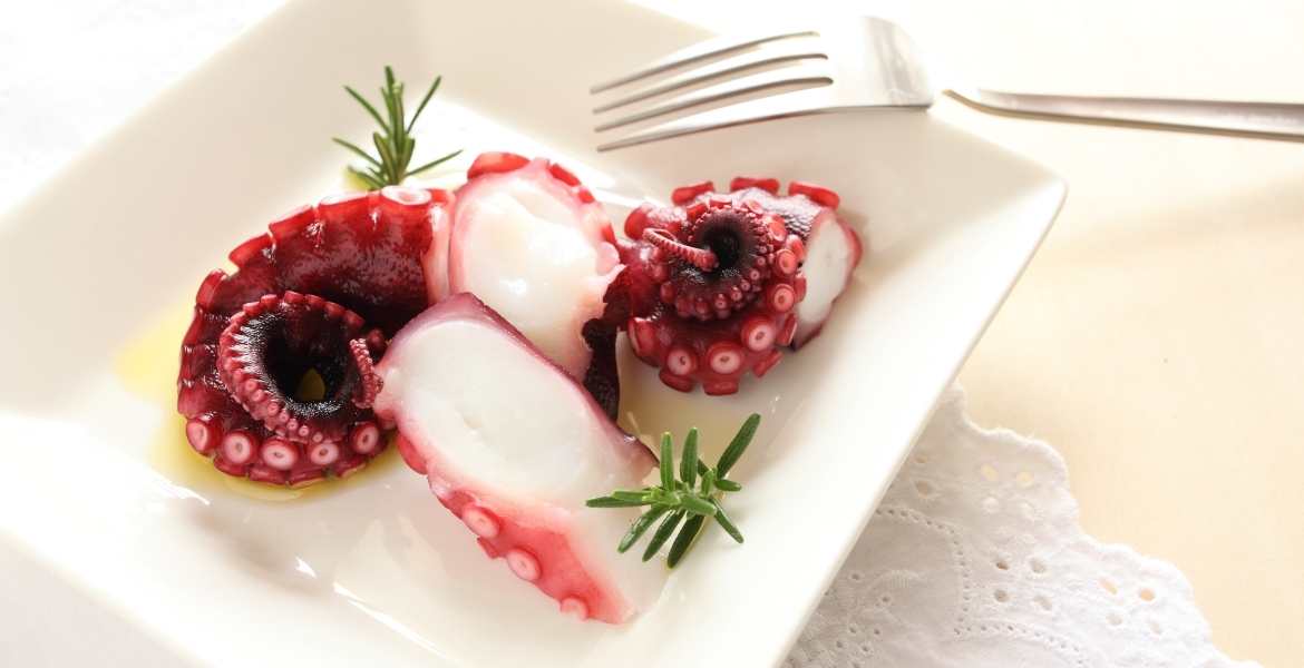 Oktopus mit Olivenöl und frischer Zitrone ▶︎ Meeresfrüchte mit Zitrone I GREEKCUISINEmagazine