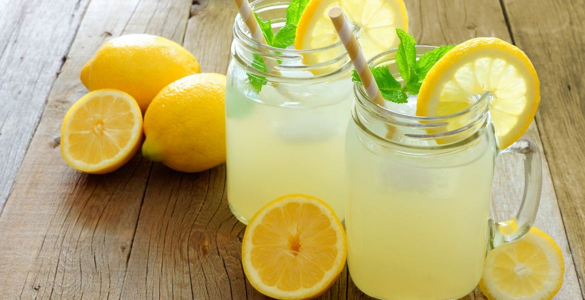 Honig mit Zitrone Erfrischung